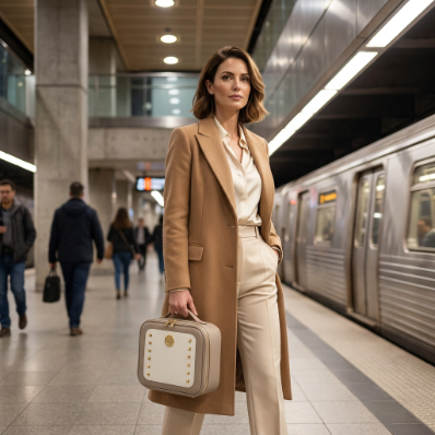 Portable Makeup Case with Mirror