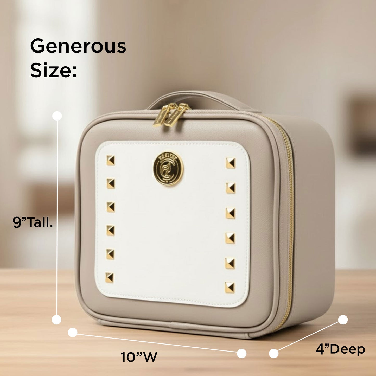 Portable Makeup Case with Mirror